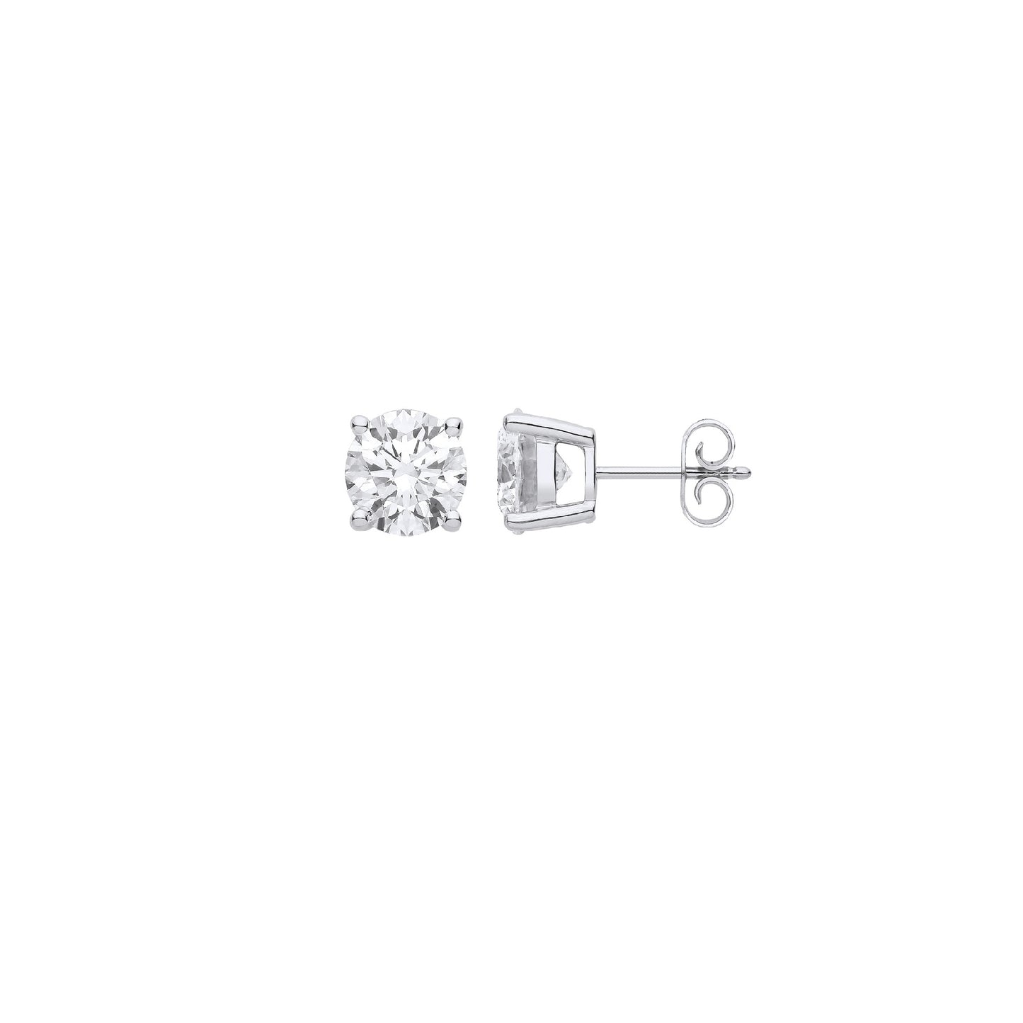 18ct 1.00ctw LAB GROWN Diamond Earrings IGI Certified