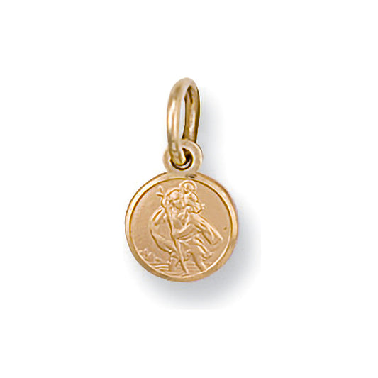 9ct Yellow Gold St Christopher Pendant