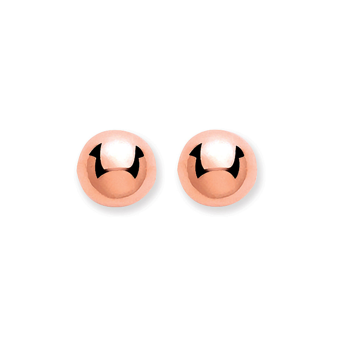 9ct Rose Gold 4mm Ball Stud Earrings