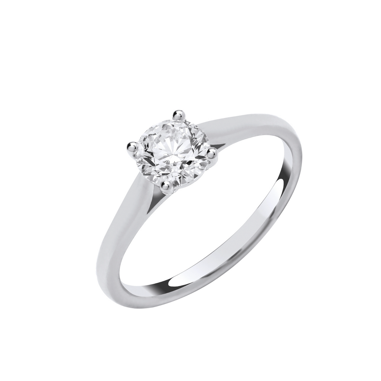 18ct White Gold 1.00ctw Solitaire LAB GROWN Diamond Ring IGI Certified