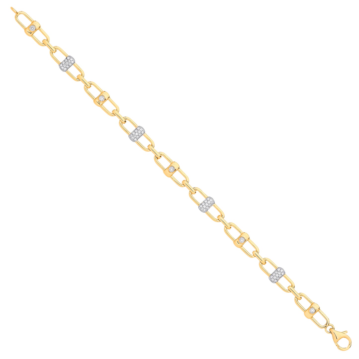 9ct Yellow Gold 0.38ctw Bracelet