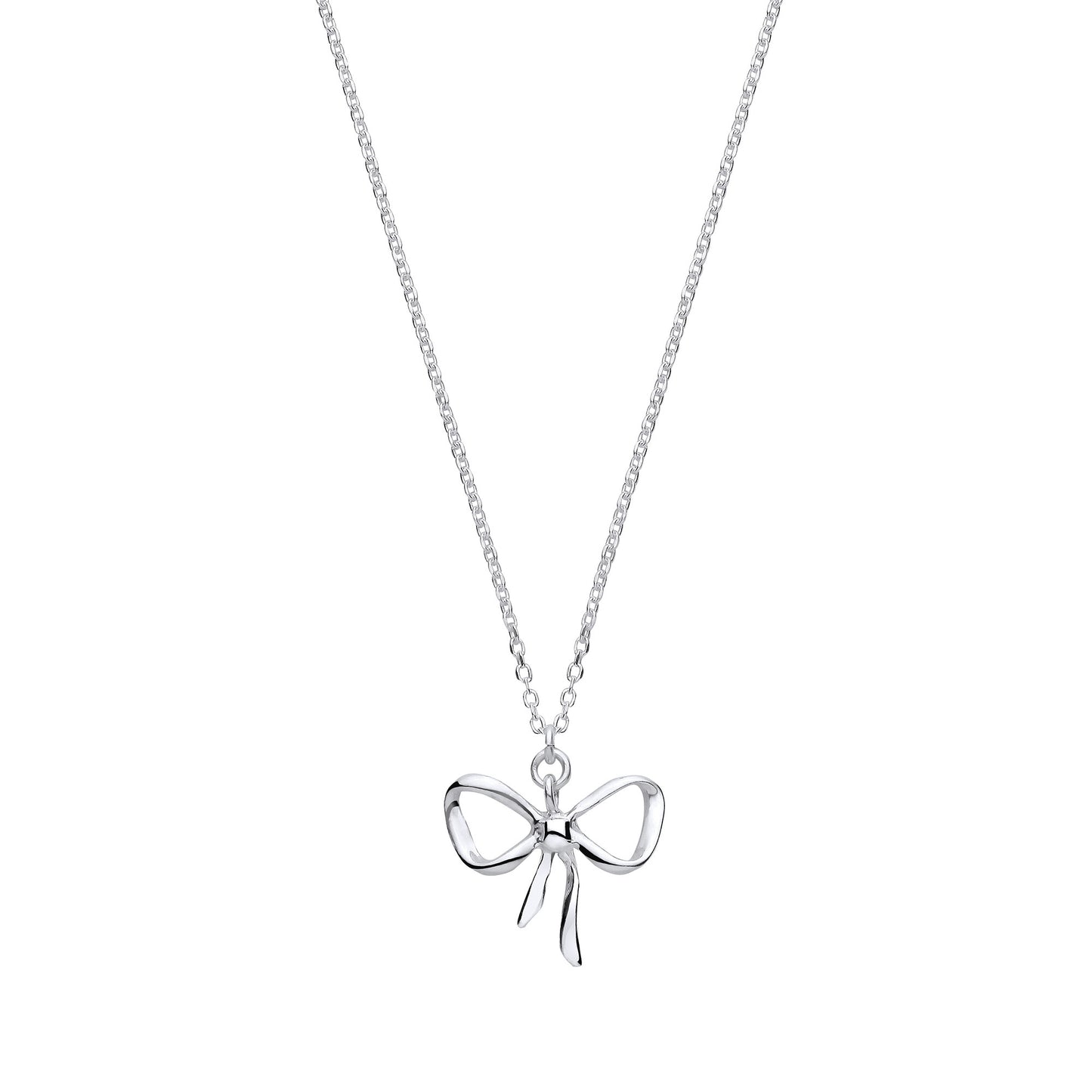 Silver Bow Pendant Chain/Ladies Bracelet