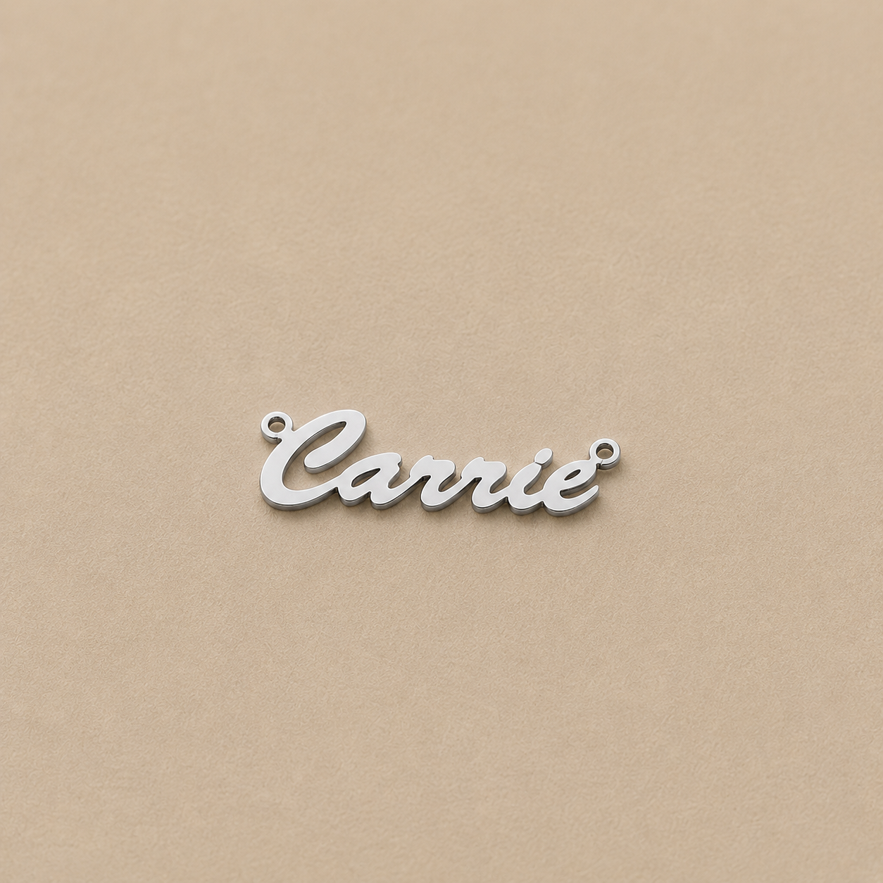Sterling Silver Medium Script Custom Nameplate Necklace (CHAIN INCLUDED)