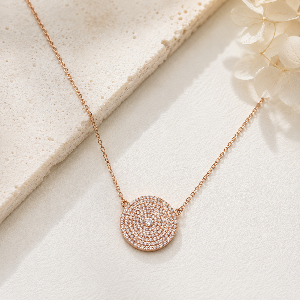 Yellow Gold-Plated Sterling Silver Necklace – Classic Plain Style