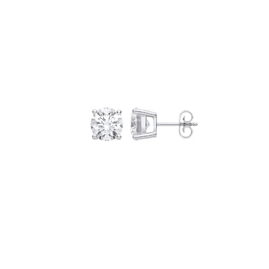 18ct 1.00ctw LAB GROWN Diamond Earrings IGI Certified
