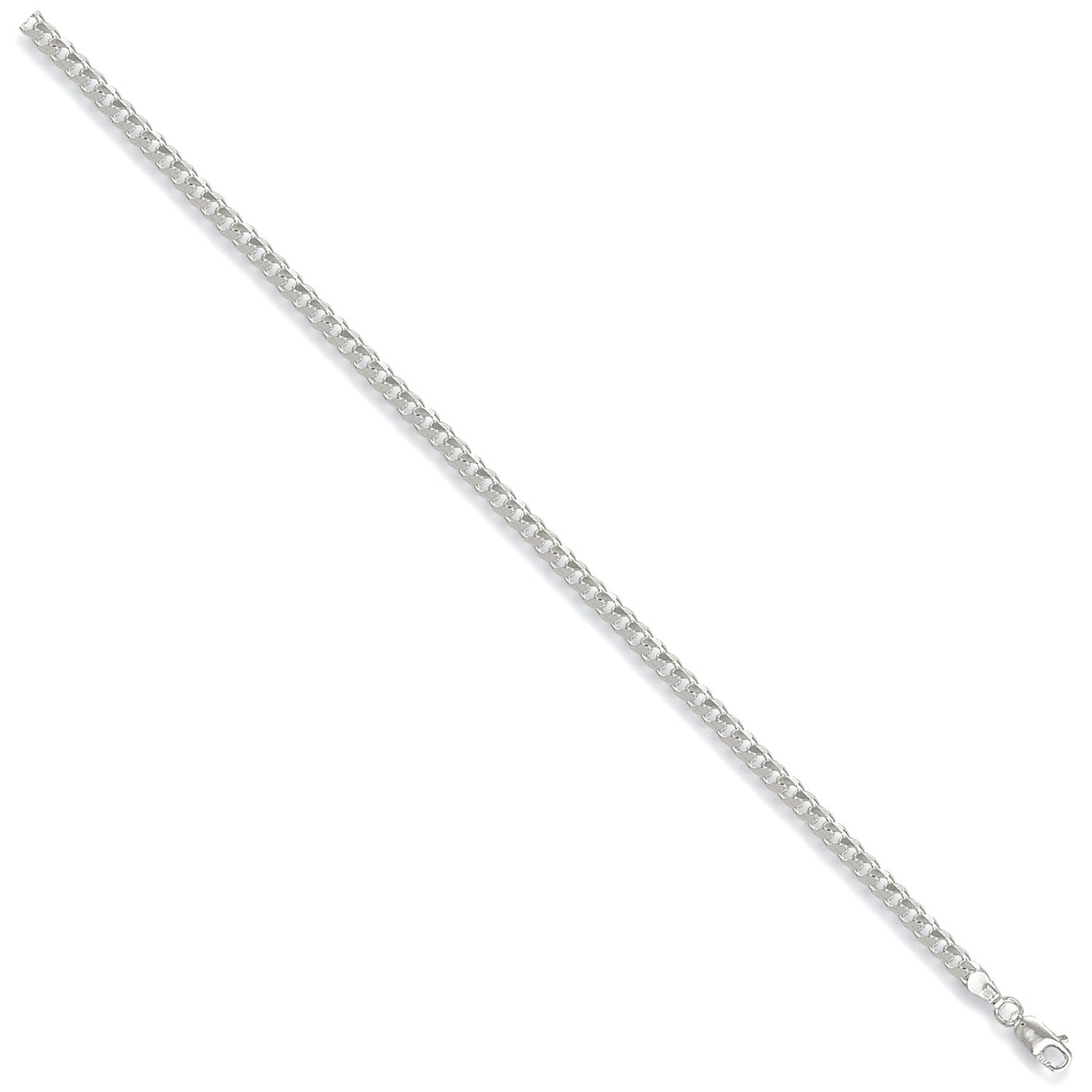Sterling 925 Silver 3.5mm Curb (Cuban) Chain