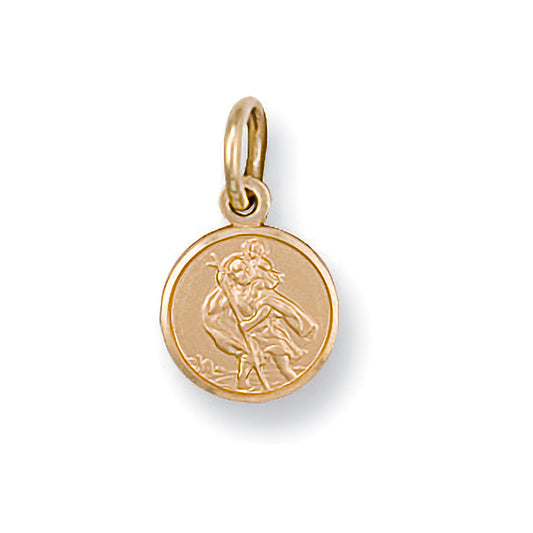 9ct Yellow Gold St Christopher Pendant