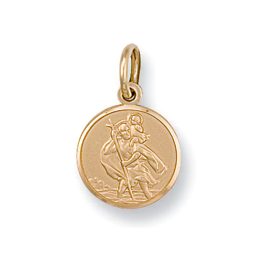 9ct Yellow Gold St Christopher Pendant