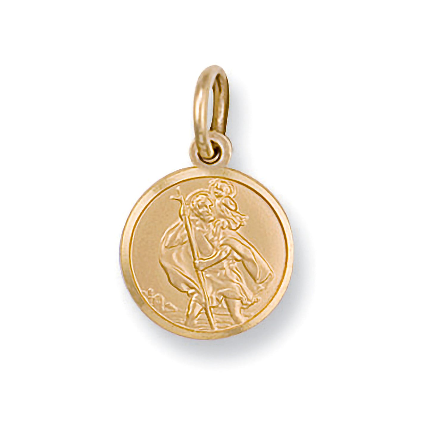 9ct Yellow Gold St Christopher Pendant