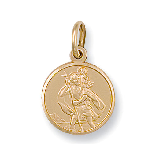9ct Yellow Gold St Christopher Pendant