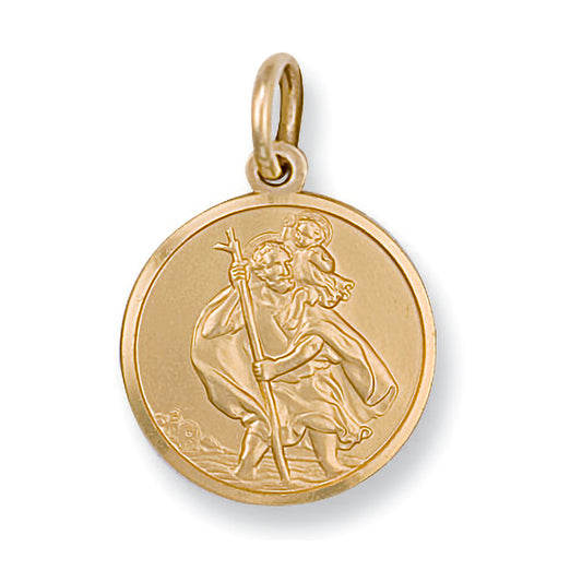 9ct Yellow Gold St Christopher Pendant