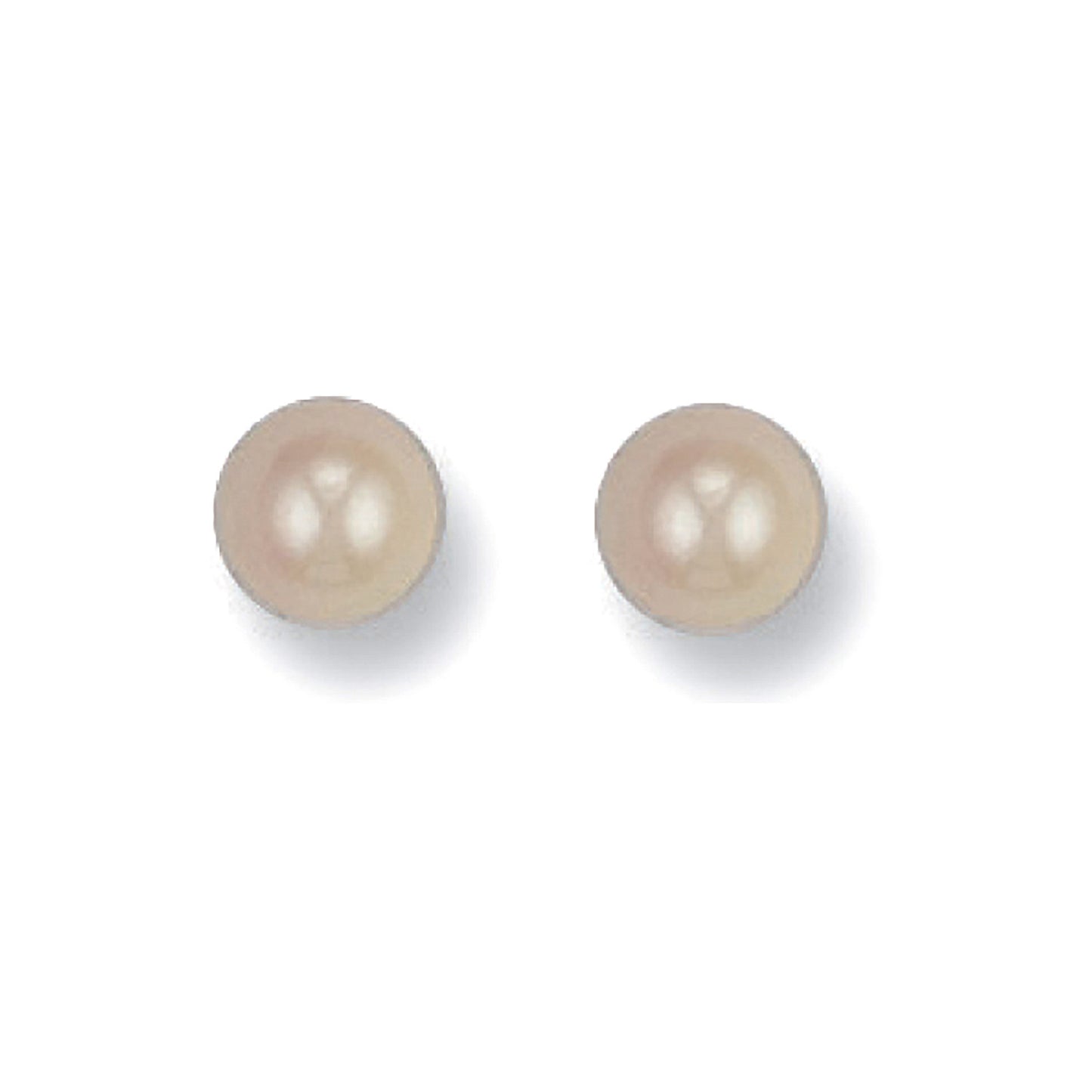 9ct Yellow Gold 6mm Cultured Pearl Stud Earrings