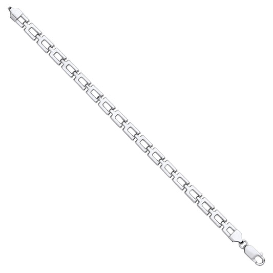 Sterling Silver 6mm Open Link Chain Bracelet