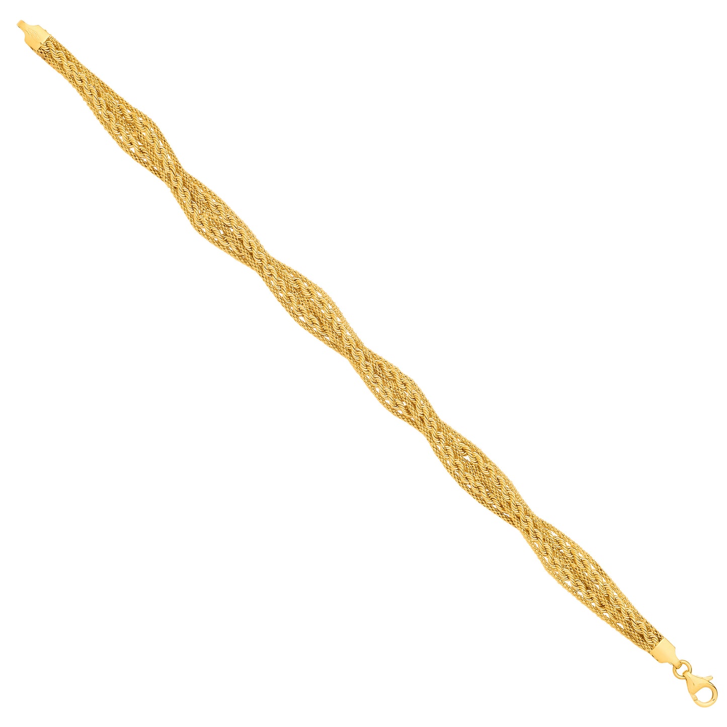 Y/G Graduated  Rope & Mesh 18" Necklace/Ladies Bracelet