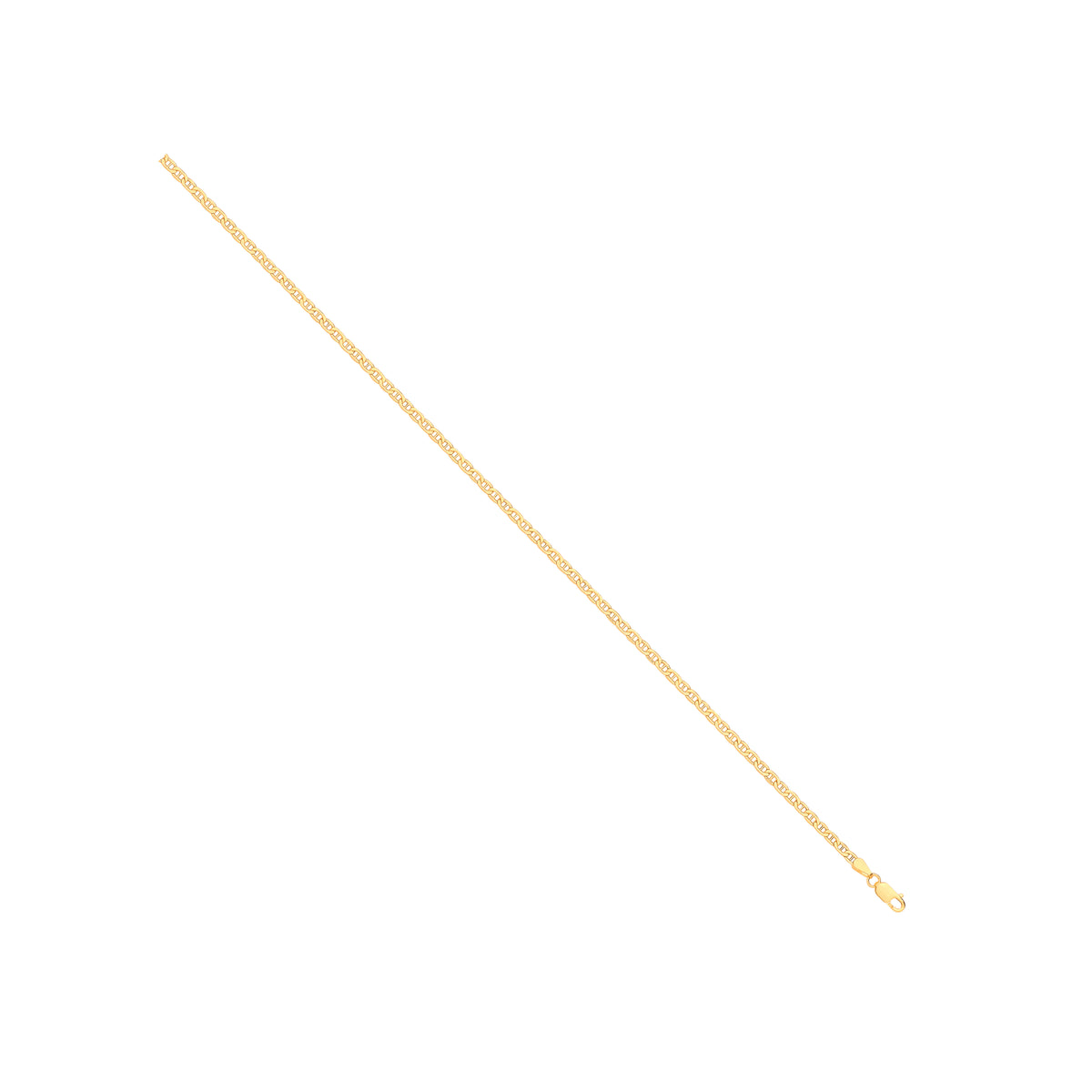 14ct Yellow Gold Hollow Flat Anchor Chain