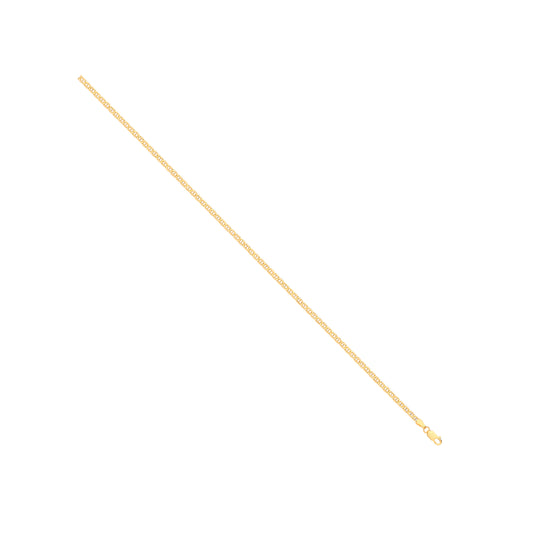14ct Yellow Gold Hollow Flat Anchor Chain