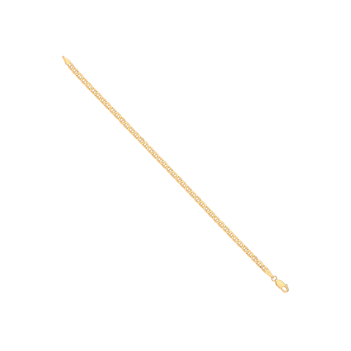 14ct Yellow Gold 3.5mm Flat Anchor Chain