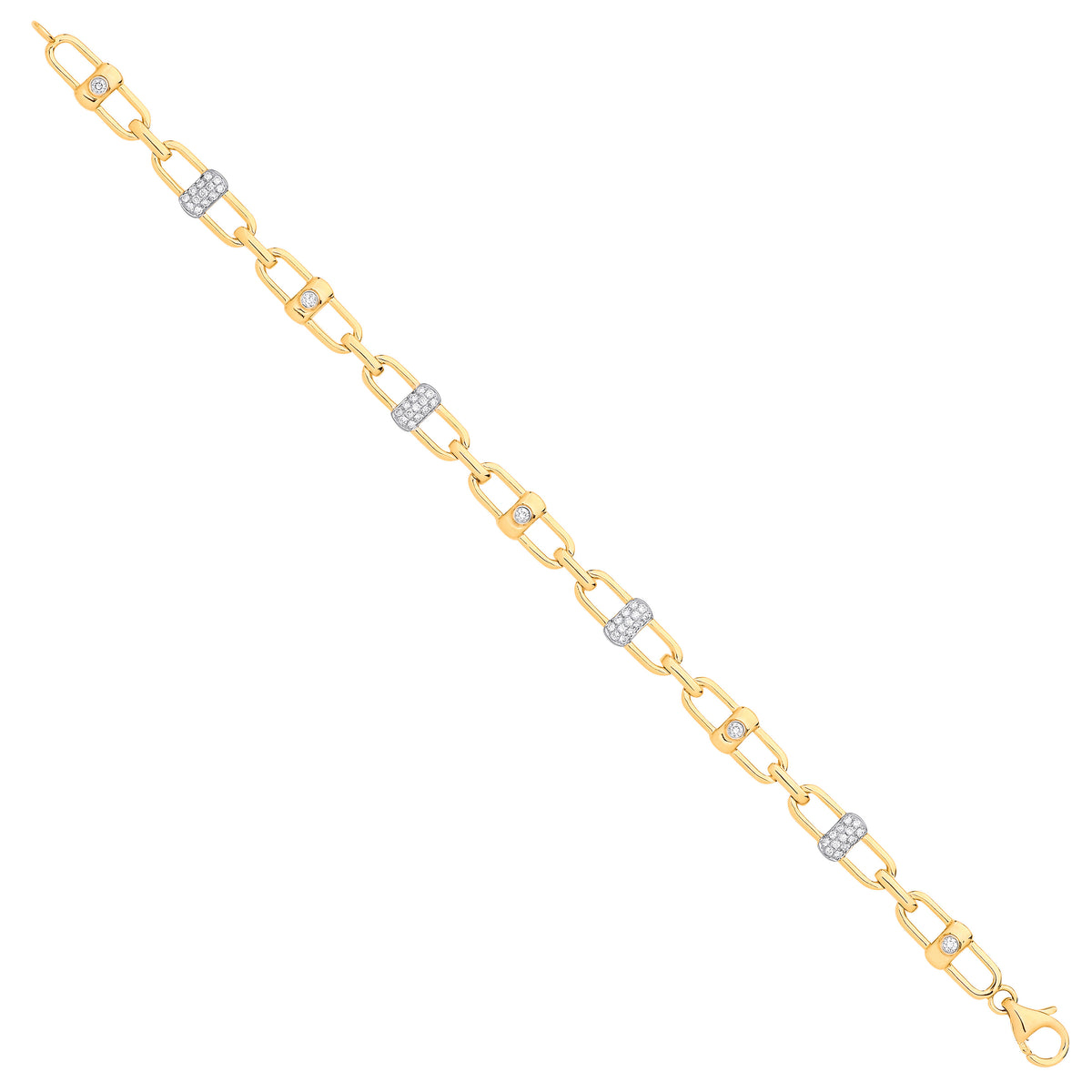 9ct Yellow Gold 0.38ctw Bracelet