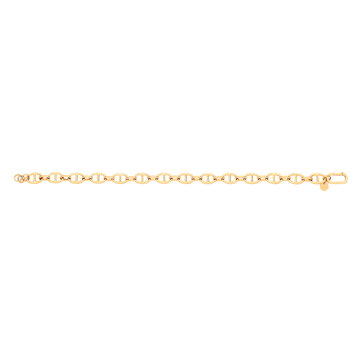 9ct Yellow Gold Anchor Ladies Bracelet