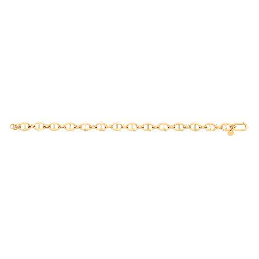 9ct Yellow Gold Anchor Ladies Bracelet