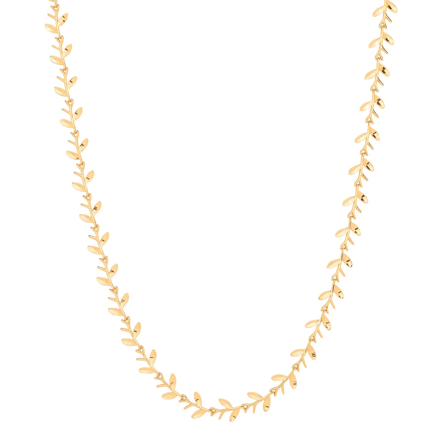 9ct Yellow Gold Leaf with Olives Motif Necklace/Bracelet
