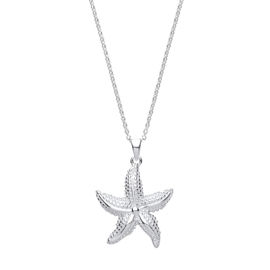 Sterling Silver Starfish Coastal Necklace