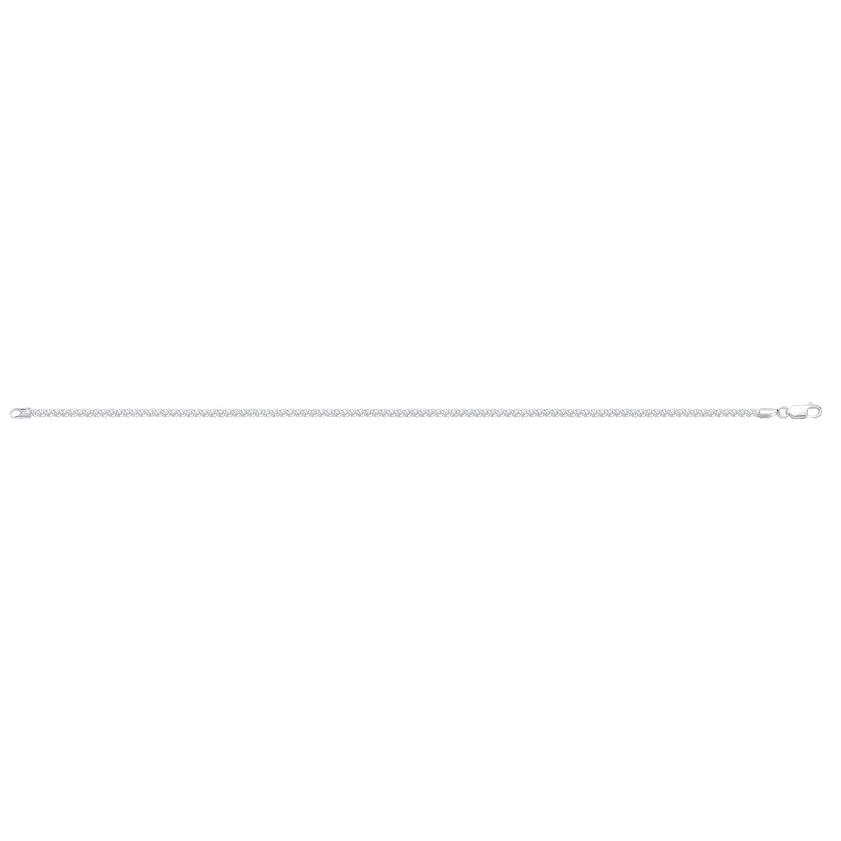 Sterling Silver Propeller Link Anklet