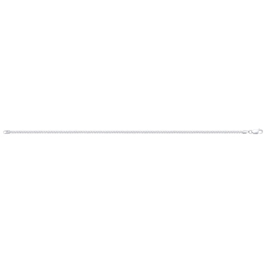 Sterling Silver Propeller Link Anklet