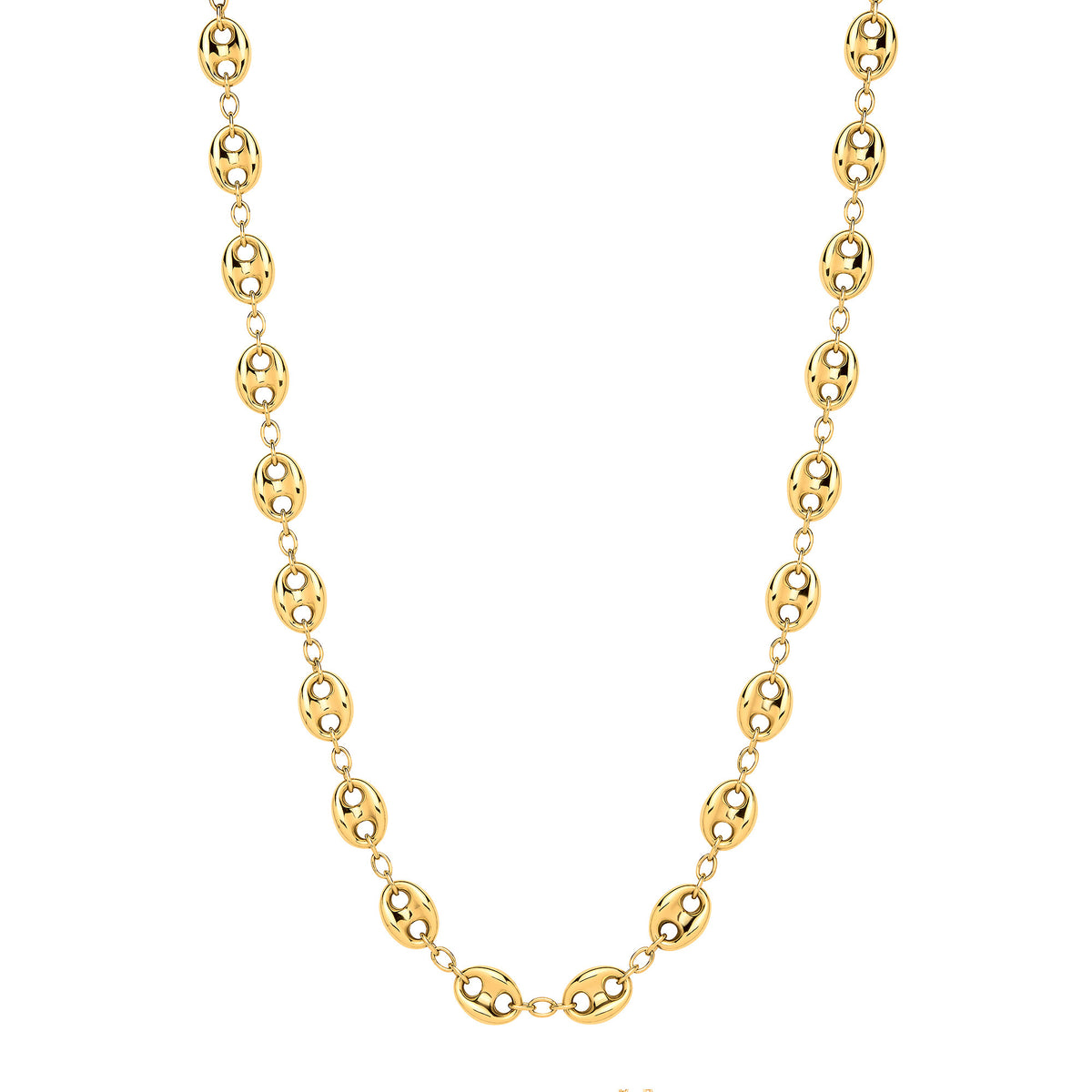 9ct Yellow Gold Coffee Bean Link Necklace/Bracelet
