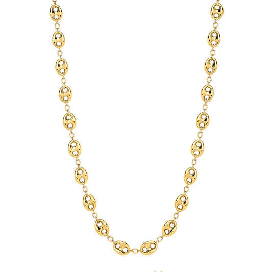 9ct Yellow Gold Coffee Bean Link Necklace/Bracelet